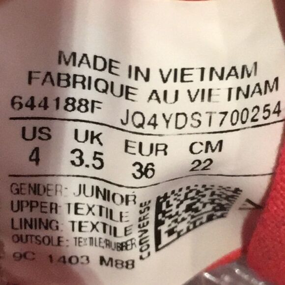 Converse All Star Jr. Black Ponies & Skulls Size 4 - Picture 11 of 12